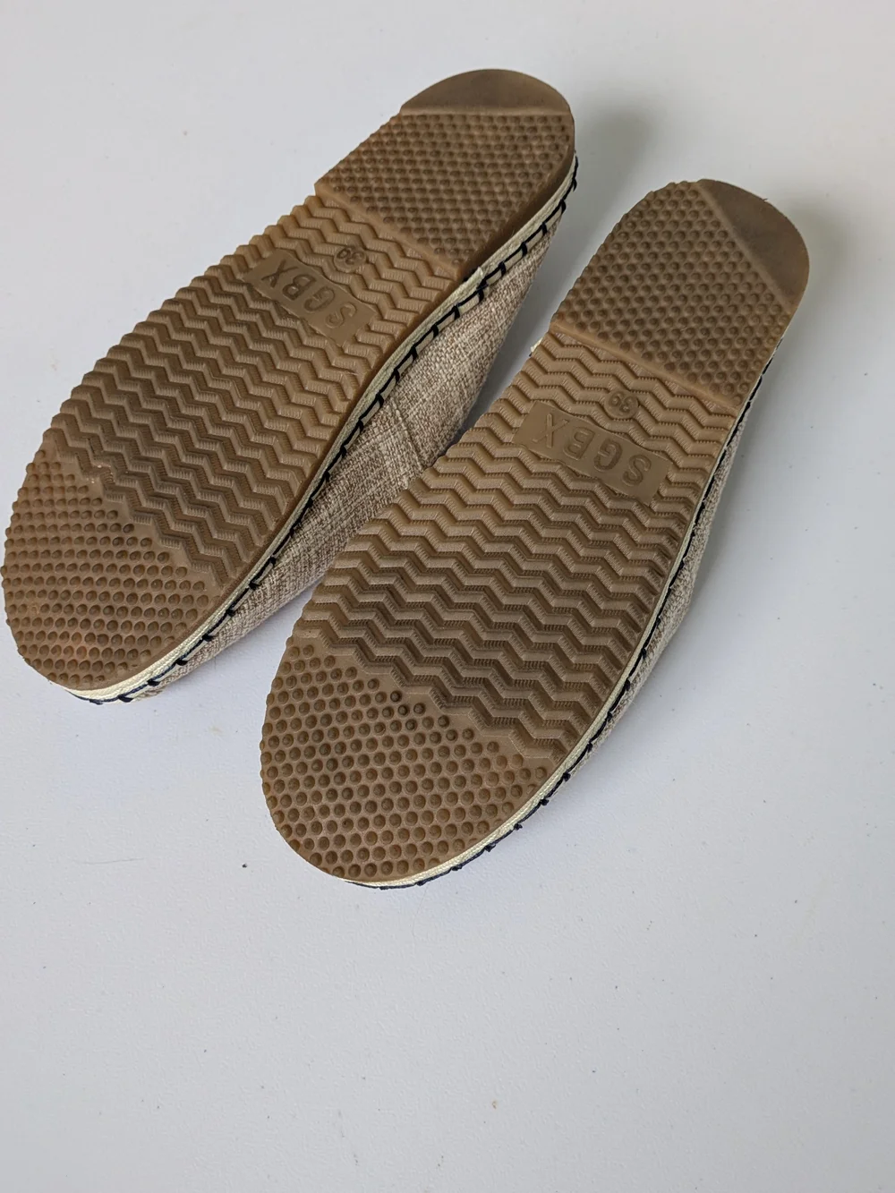 Casual Beige Slip-On Espadrille Flats - Women